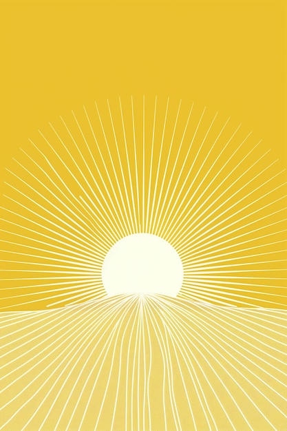 a close up of a yellow and white sun with a sky background generative ai