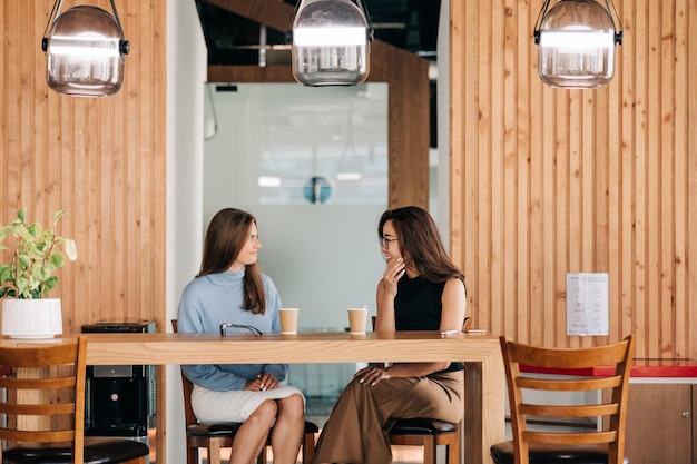 Close up on young business person doing internship