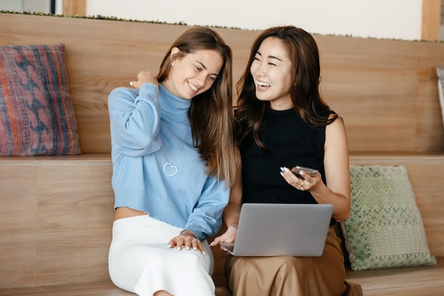 Close up on young business person doing internship