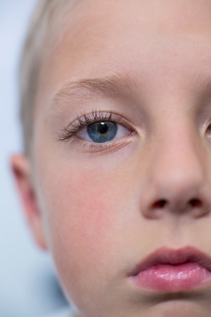 Close-up of young patient eye