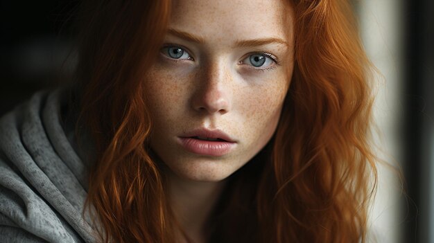close up of young red ginger