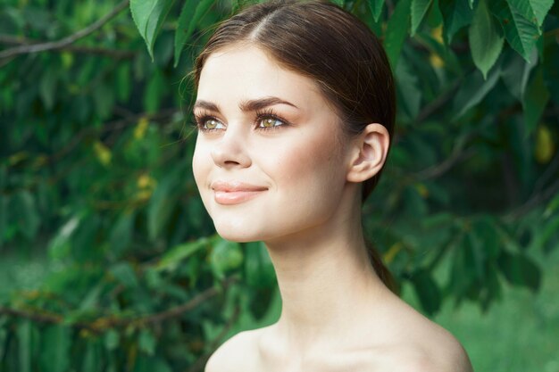 Photo close-up of young woman