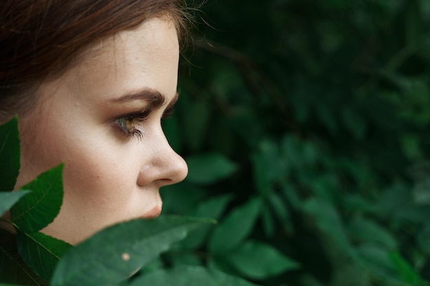 Photo close-up of young woman