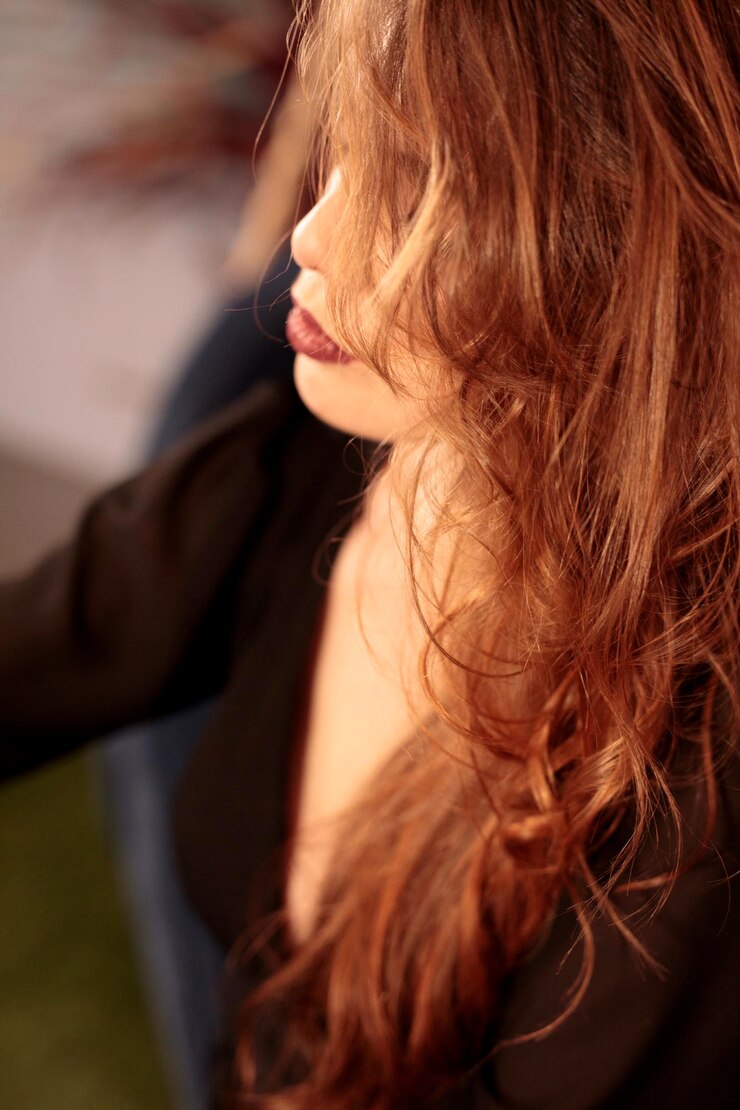 Photo 若い女性のクローズアップ