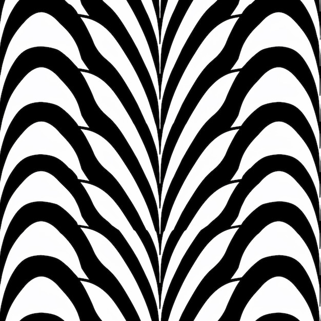 a close up of a zebras stripes in black and white generative ai