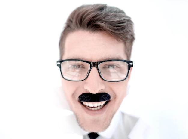 Close upbusinessman with glasses