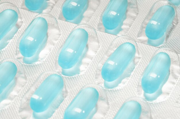 Close-upcapsules in de blister. medische drug