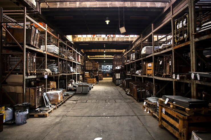 Foto close-updetail van de kachels in de fabriek