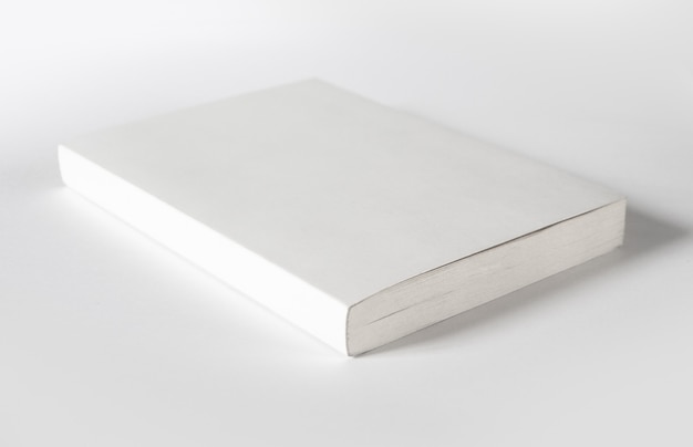 Closed blank book isolated