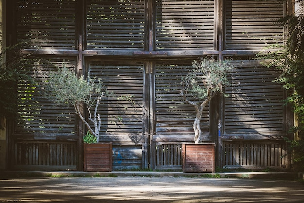 Foto porta chiusa dell'edificio