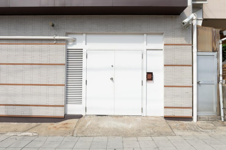 Photo 建物のドアが閉まっている