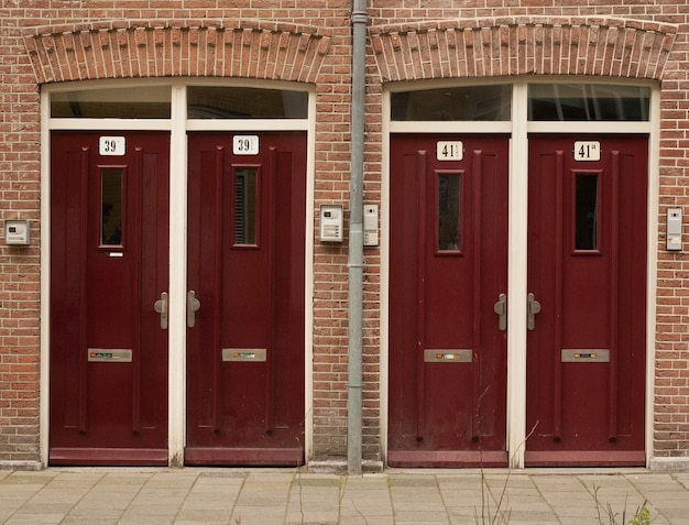 Photo closed door of building