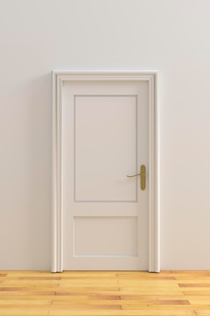 집 안의 닫힌 문