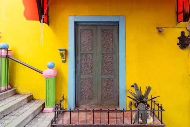 closed door of house