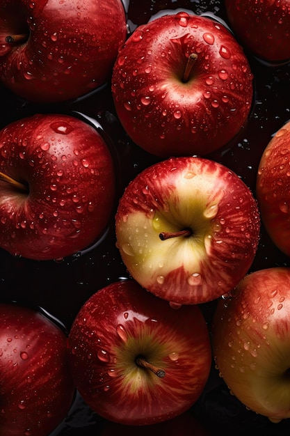 赤いリンゴの拡大画像 生成 AI