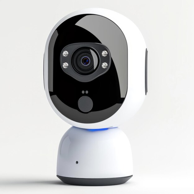Closed up of Smart home wireless security camera