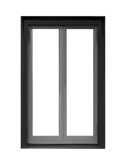 Closed window frame Generative AI