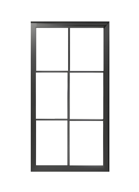 Closed window frame Generative AI