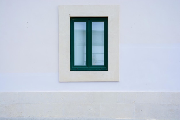 Photo closed window of house