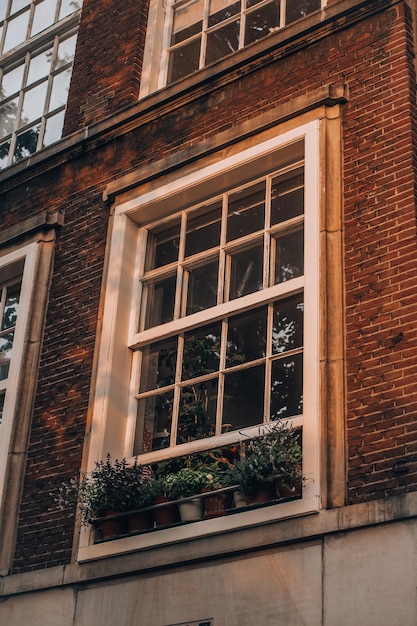 Photo closed window of house