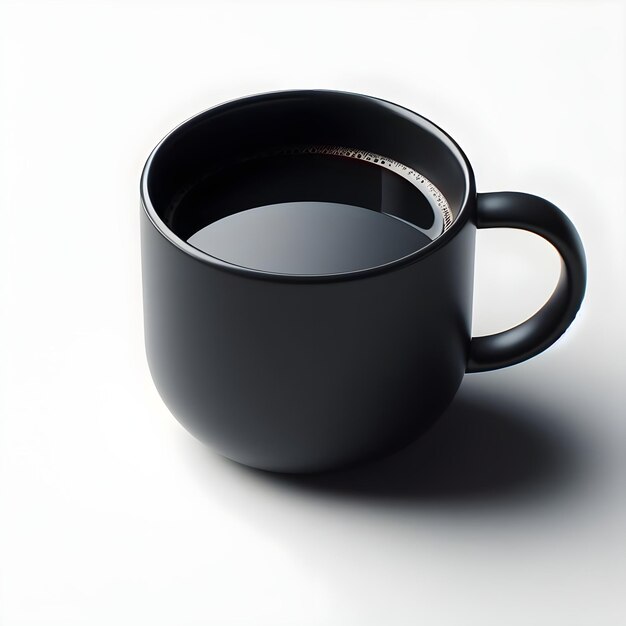 A ClosedUp Shot of A Blank Coffee Mug MockUp