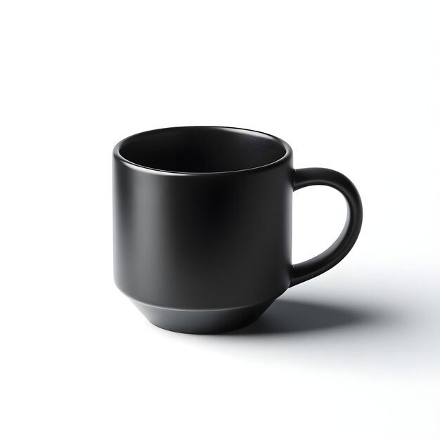 A ClosedUp Shot of A Blank Coffee Mug MockUp