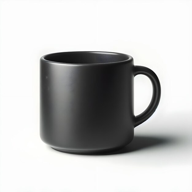 A ClosedUp Shot of A Blank Coffee Mug MockUp