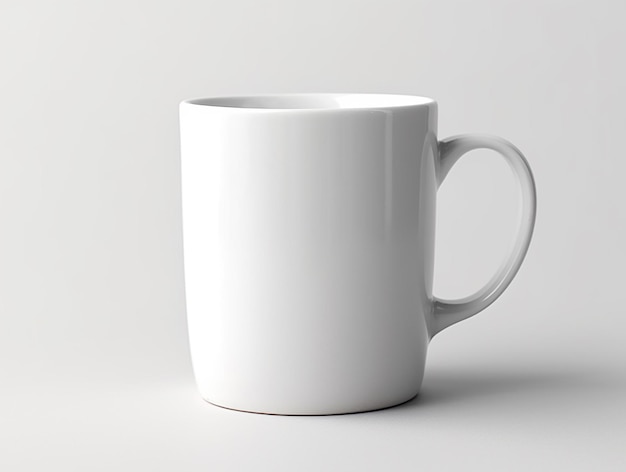Photo a closedup shot of a plain coffee mug mockup