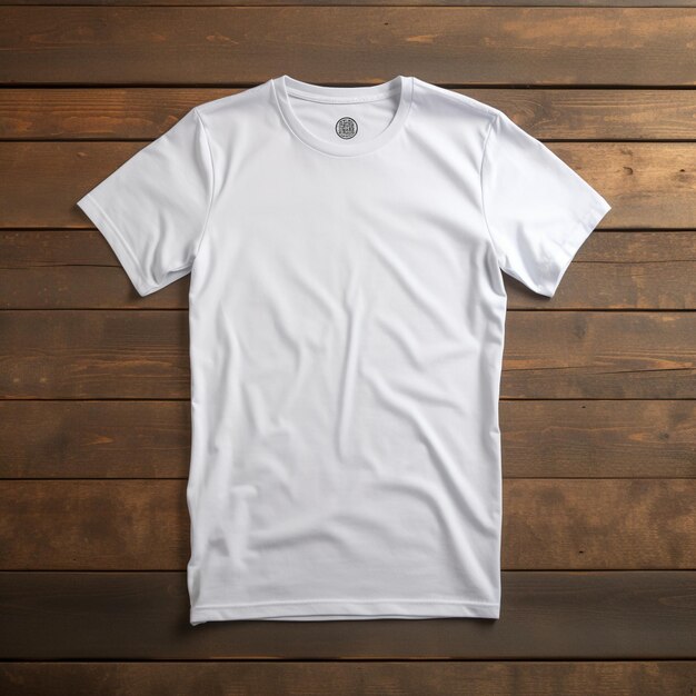 Premium AI Image | A ClosedUp Shot of A Plain White TShirt MockUp