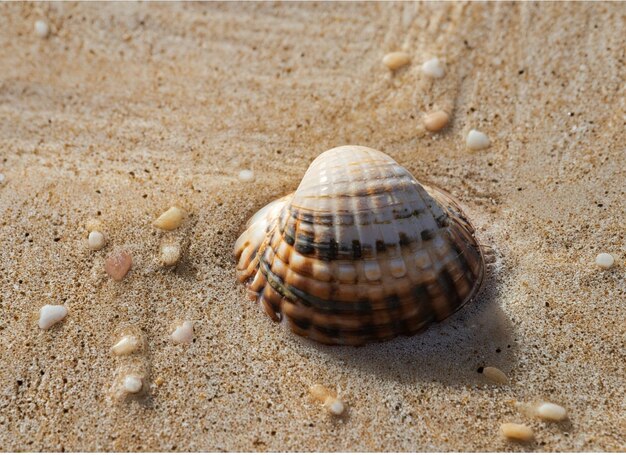 A ClosedUp Shot of A Sea Snail