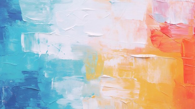 Closeup of abstract rough colorful Abstract acrylic paint background