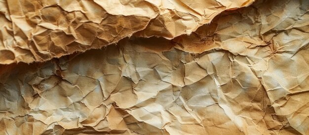 Closeup of Aged Brown Paper