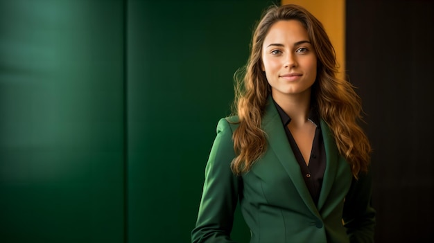 Closeup of ambitious female stockbrokers on Wall Street