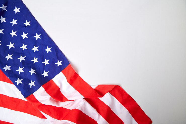 アメリカの旗のクローズアップ