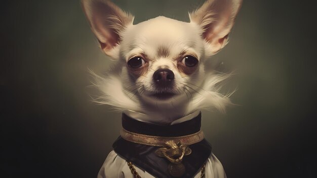 Closeup of angry Chihuahua Generative AI