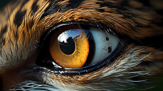 closeup of an animal's eye