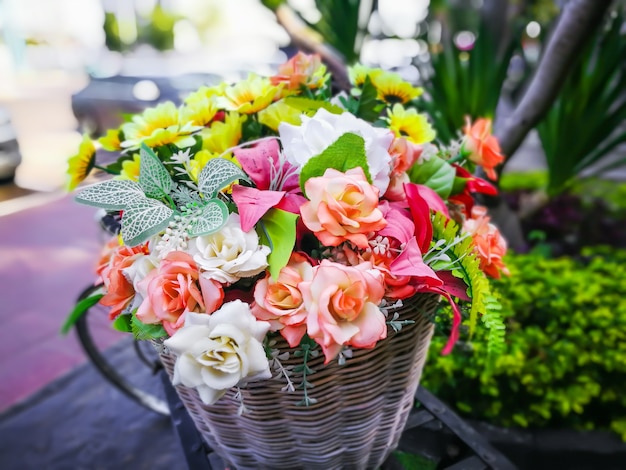 Closeup Artificial Flowers