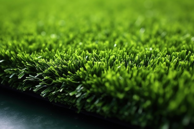 Photo closeup artificial grass texture