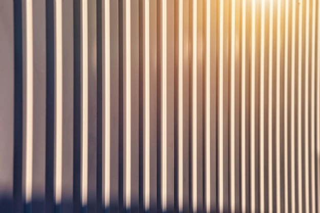 Closeup background vertical lines full frame Gray steel wall abstract textured