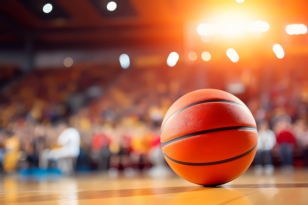 Closeup of a ball for basketball for the Basketball World Cup