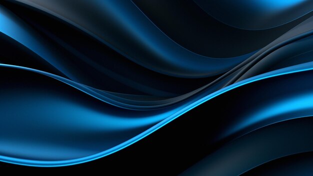 Closeup banner and blue line art on background for motion deco and creative movement design