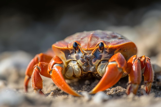 Closeup of a Beach Crab