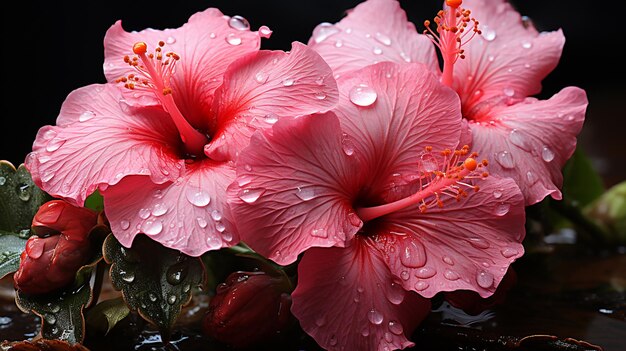 closeup of beautiful flowers