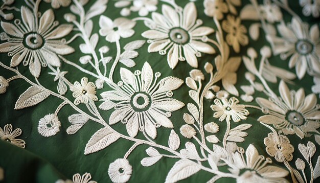 a closeup of a beautifully embroidered Pakistani textile