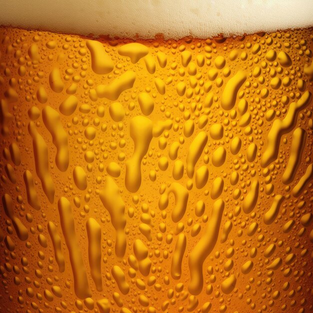 Photo closeup of beer in glass