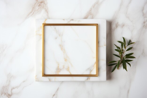 A closeup of a black and gold marble with a gold leaf