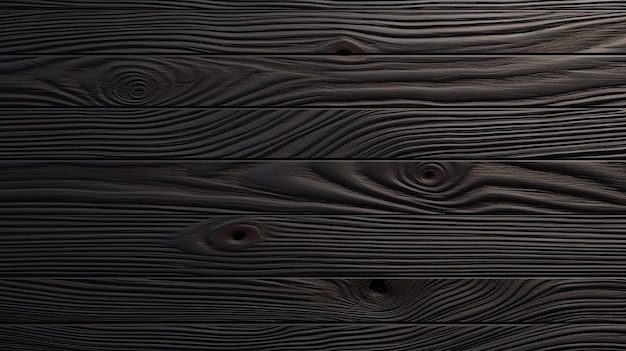 Фото Крупным планом черная деревянная текстура