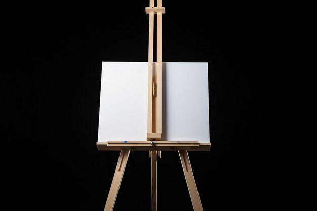 Closeup of a blank canvas or easel for art