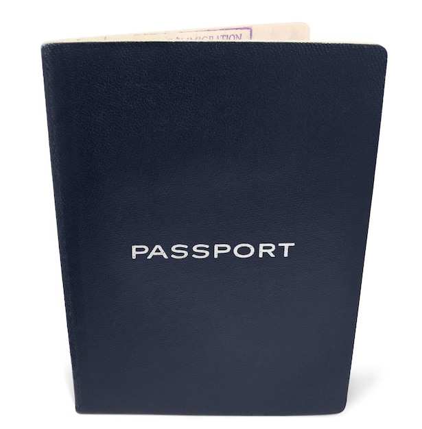 Closeup on a blank passport