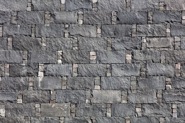 Closeup of the block wall